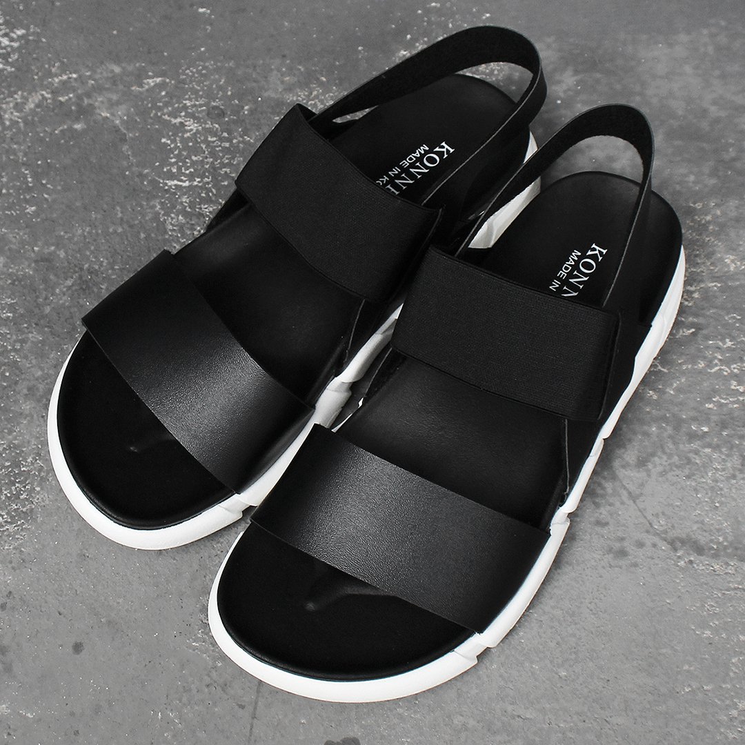 elastic strap sandals mens