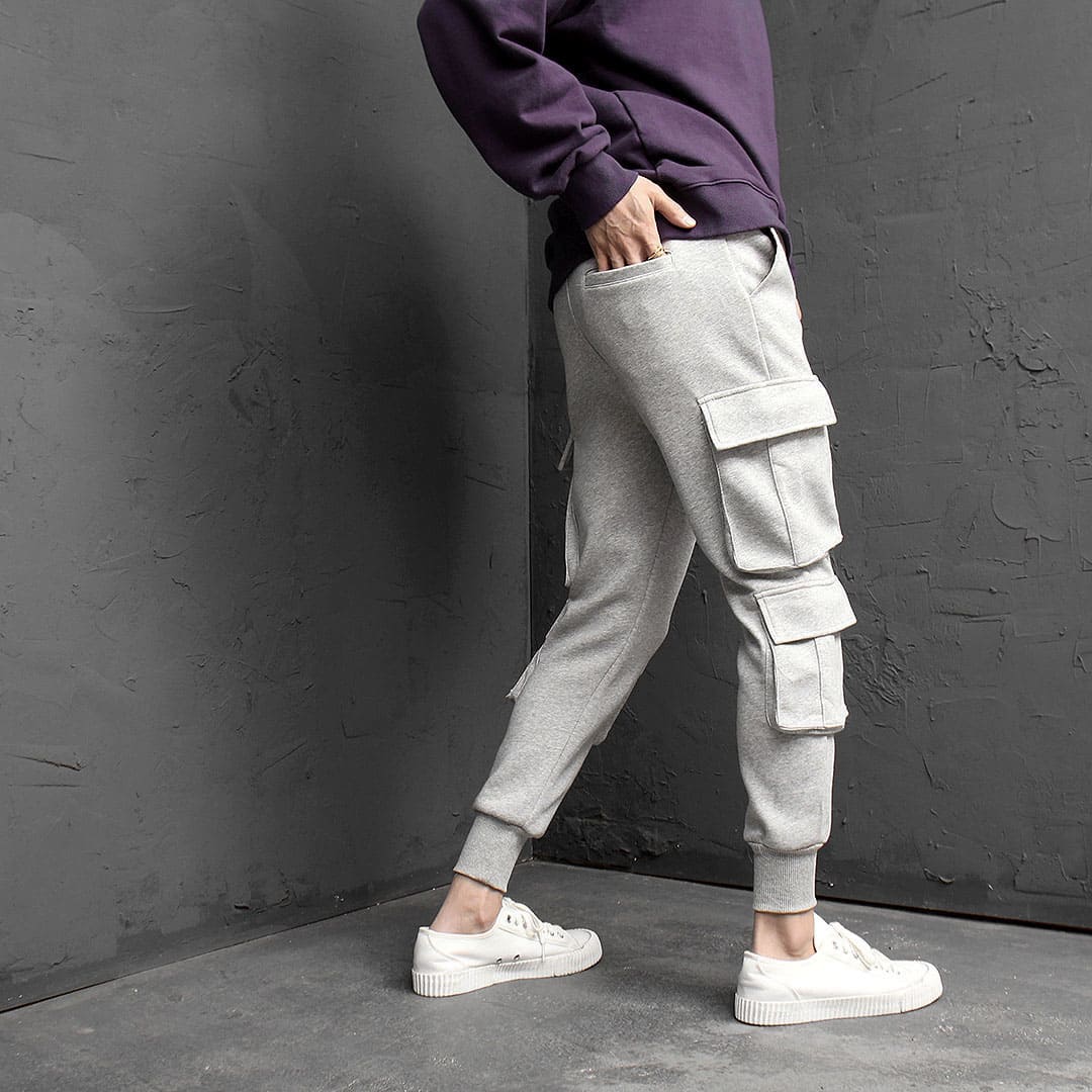 Slim Fit Double Cargo Pocket Jogger Pants 1813 - Gentler