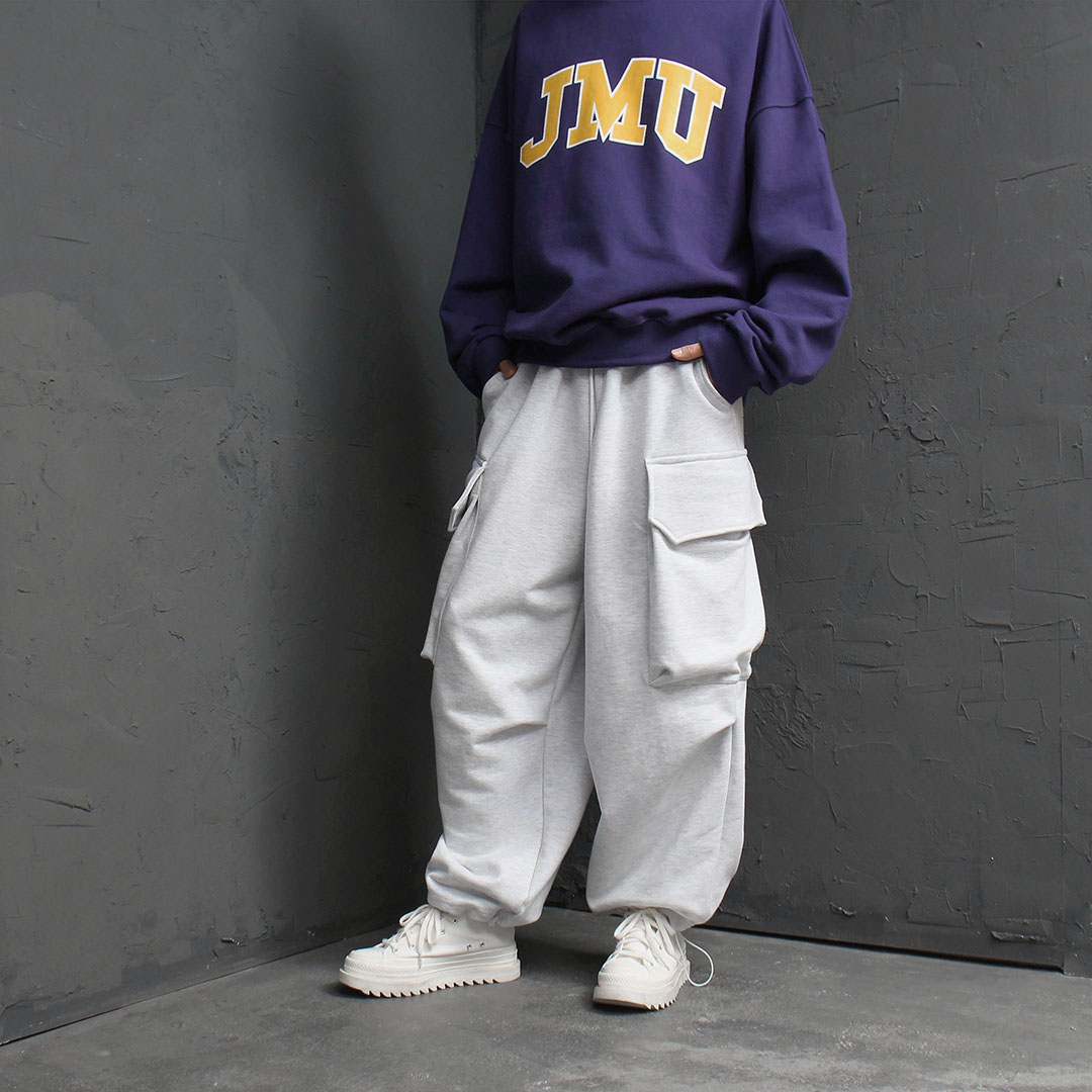 【SATIIIZ】Deuan Balloon Cargo Training Pants SATIIIZ】Takein Cotton Balloon Cargo Pants