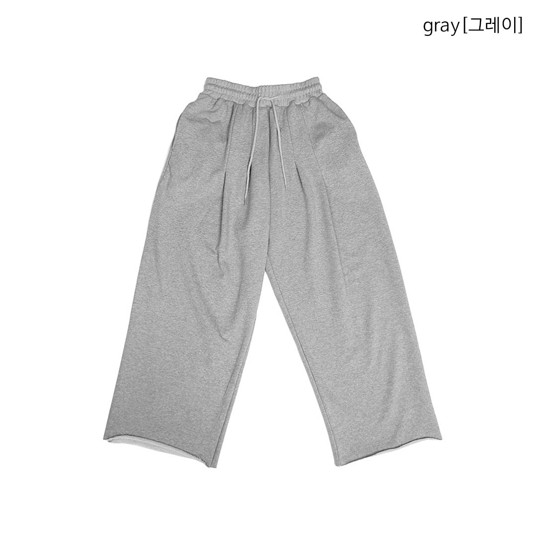 Wide Pleated Wrinkle Sweatpants 2956 - Gentler