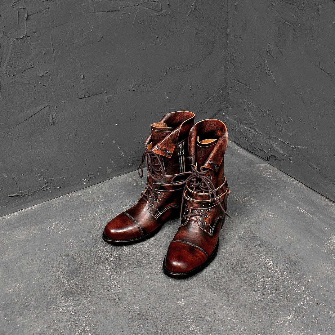 high top leather boots